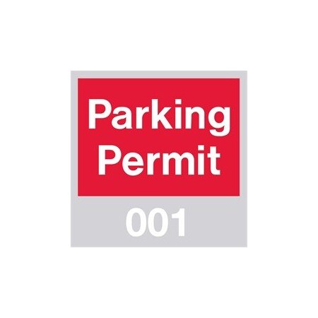 Nmc PARKING PERMIT, WINDSHIELD, RED,  PP13B